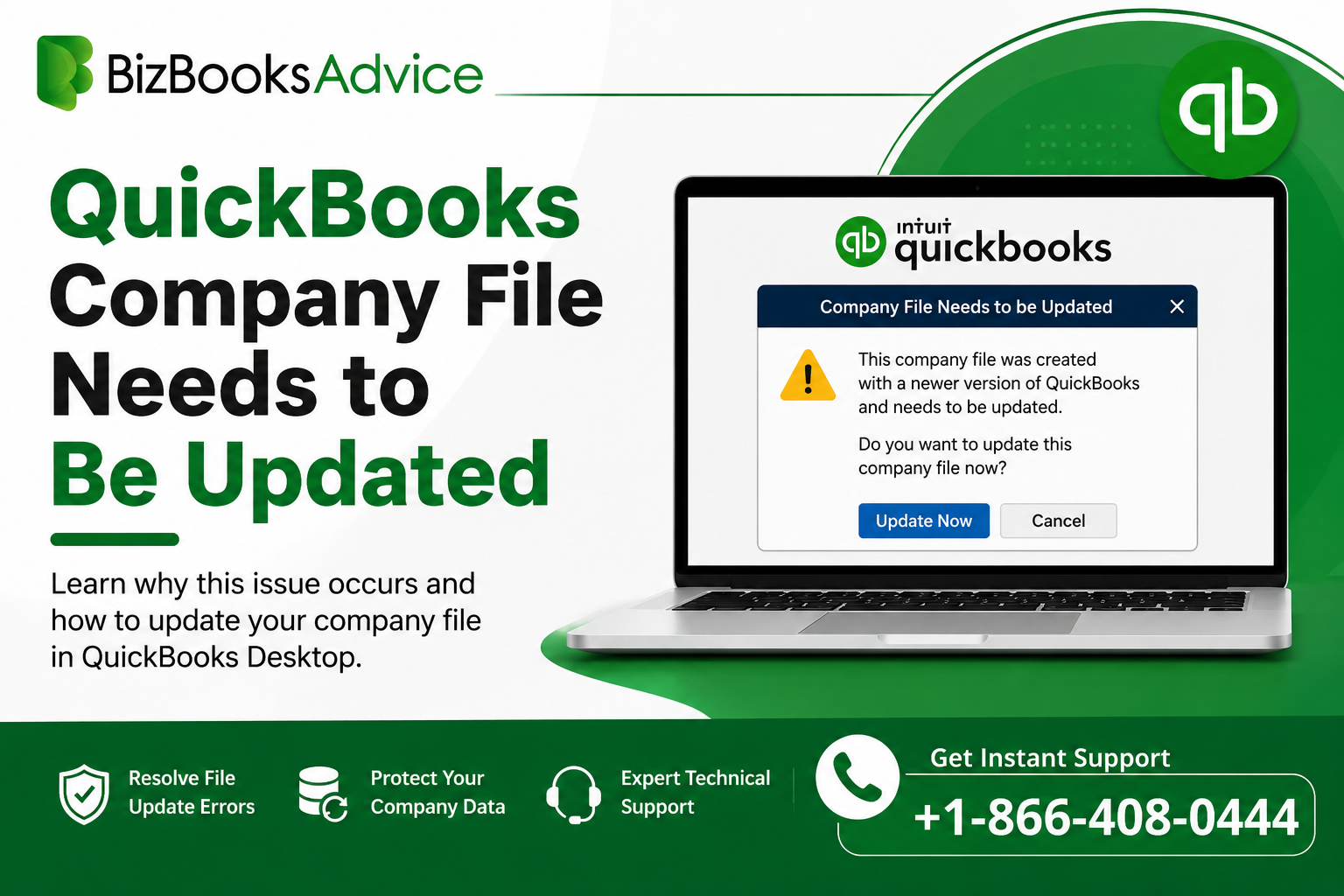 QuickBooks Company File Needs to Be Updated issues 